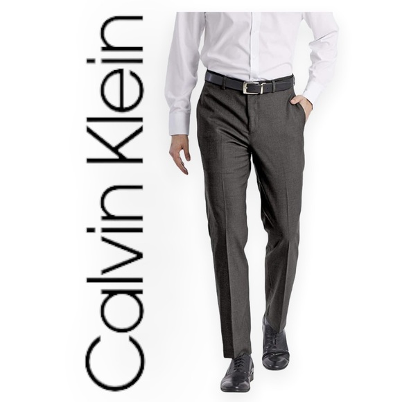 Calvin Klein Pants Calvin Klein Mens Slim Fit Dress Pant 3w 3l Poshmark